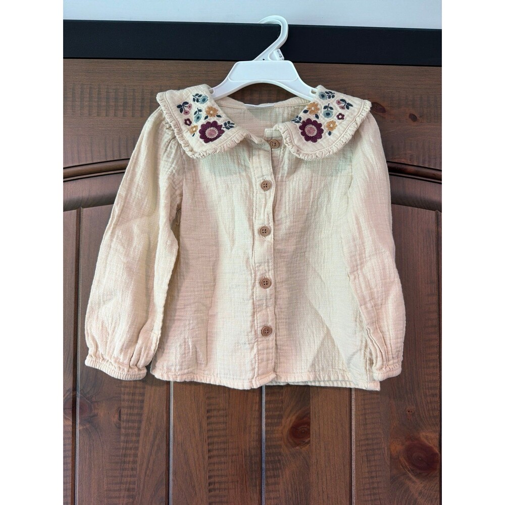 Little Co Embroidered Top